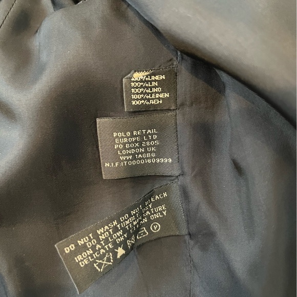 Ralph Lauren black label linen cropped blazer jacket - Picture 7 of 11